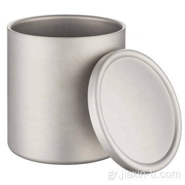 Titanium Double-Layer Camping Cup για υπαίθρια κατασκήνωση